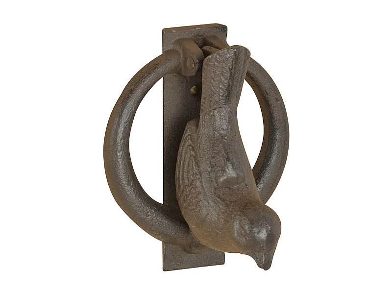 Battente in ghisa con uccello