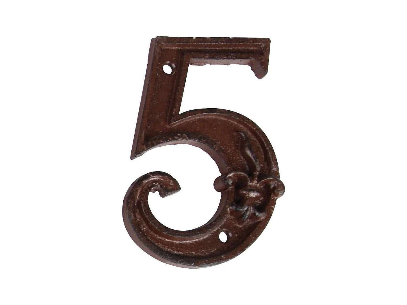Numéro de maison en fonte Chiffre 5