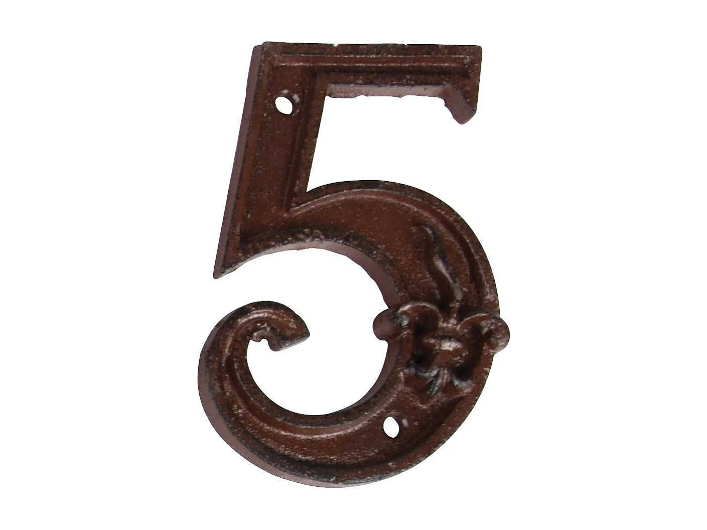 Numero civico in ghisa 5 11,4x7,1x1cm