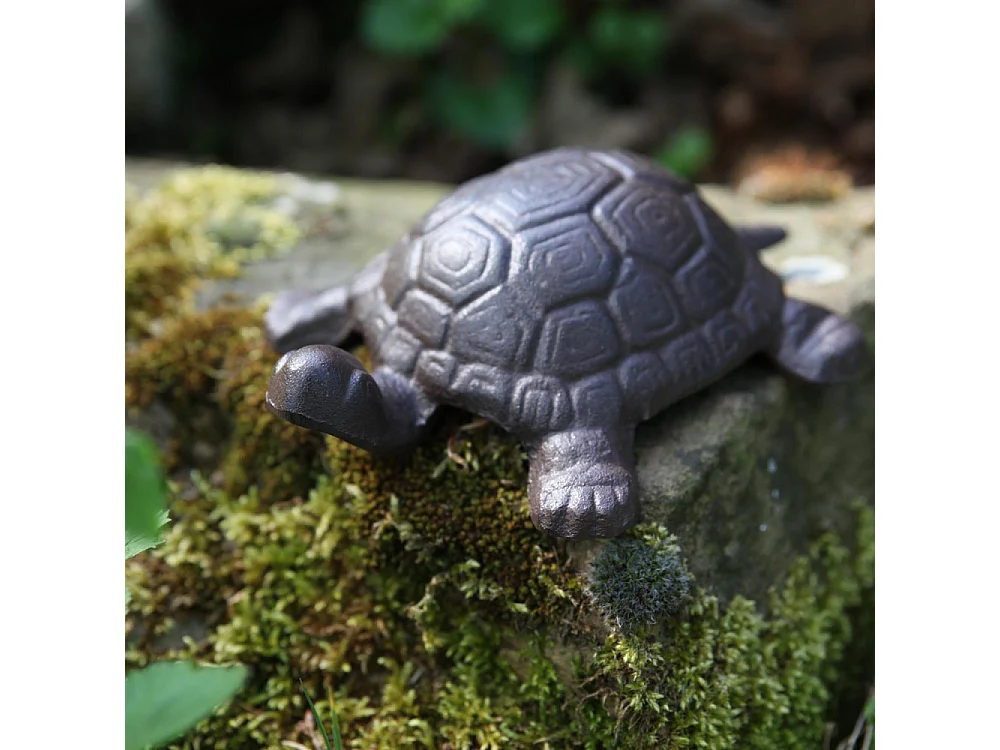 Tortue décorative en fonte 19,3 x 15,2 cm