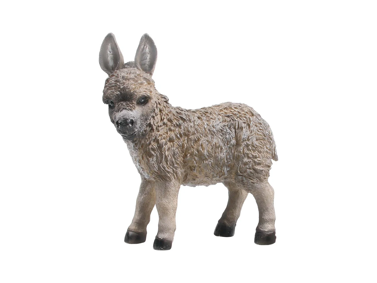 Petit ane décoratif en résine Debout 2