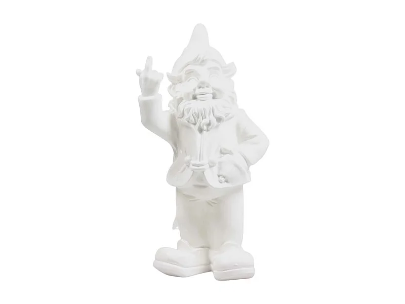 Nain de jardin en résine F*ck 16 x 12 x 32 cm