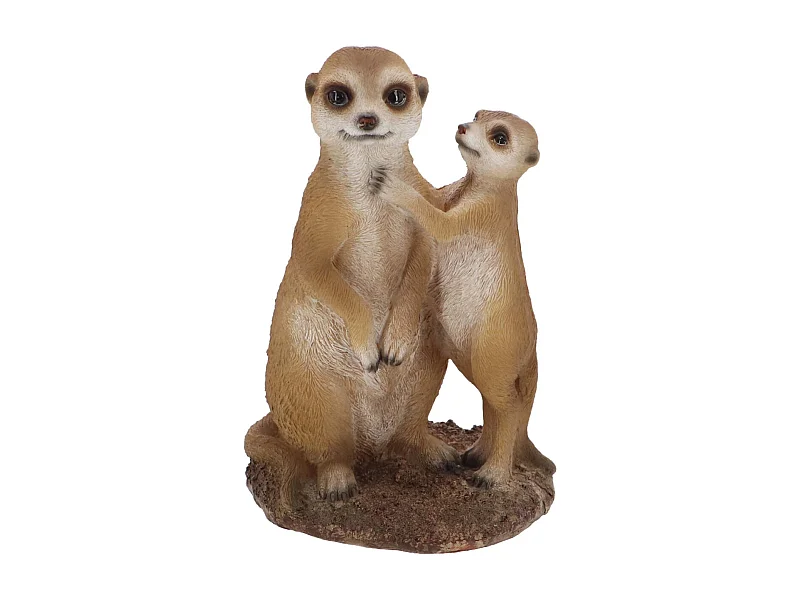 Suricates en résine 23 cm