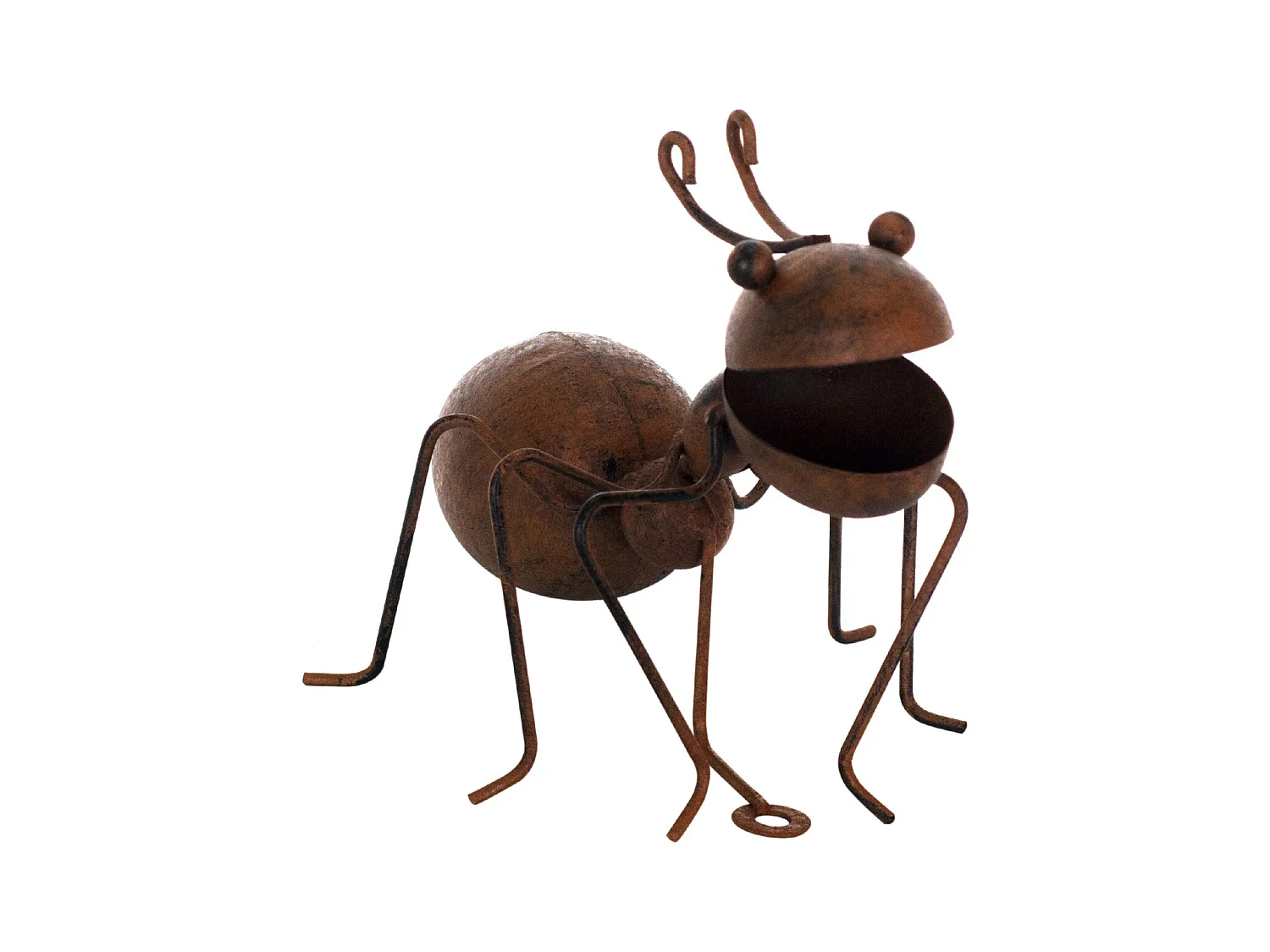 Fourmi décorative en métal vieilli 16 x 12 x 19 cm
