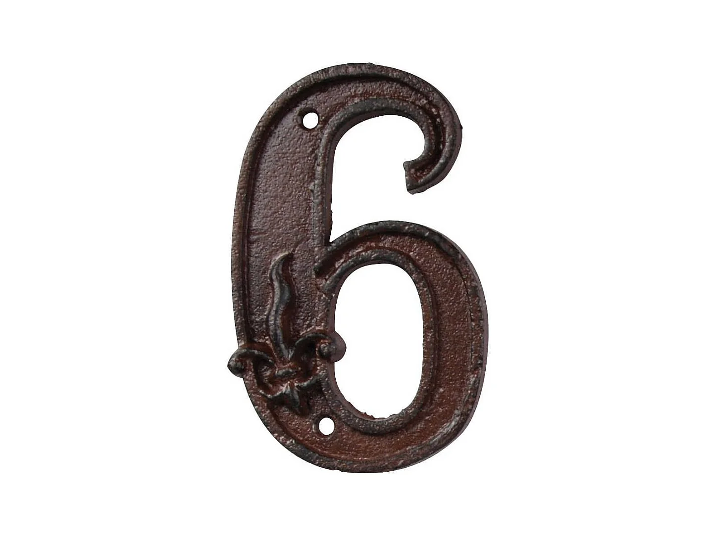 Numéro de maison en fonte Chiffre 6