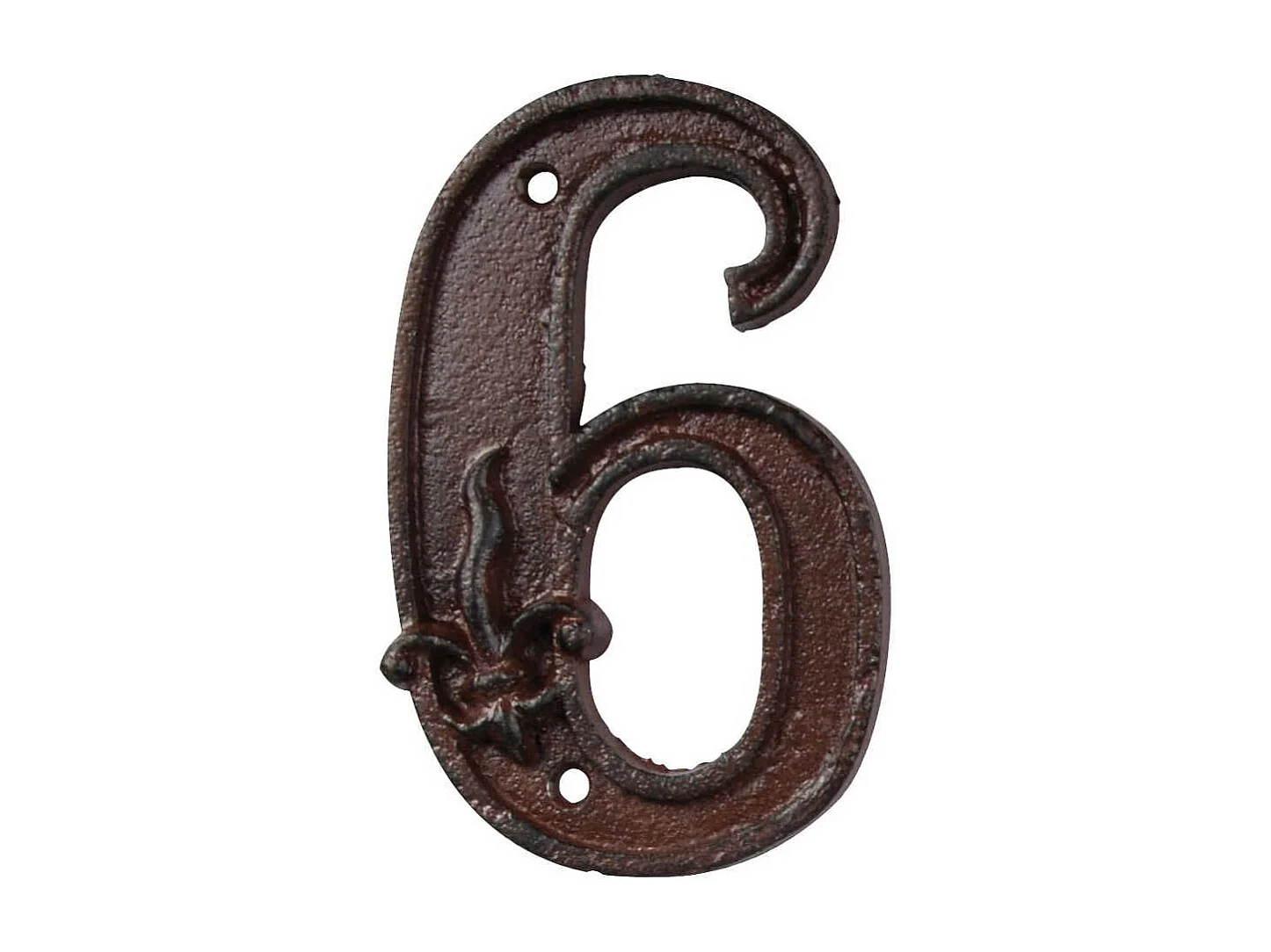Numéro de maison en fonte Chiffre 6
