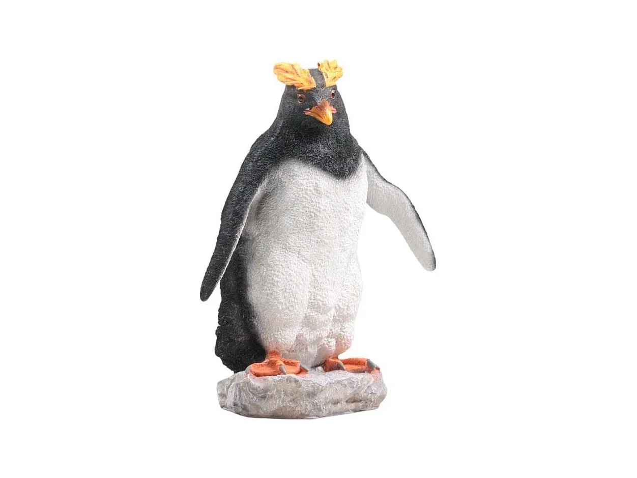 Pingouin huppé en résine Debout