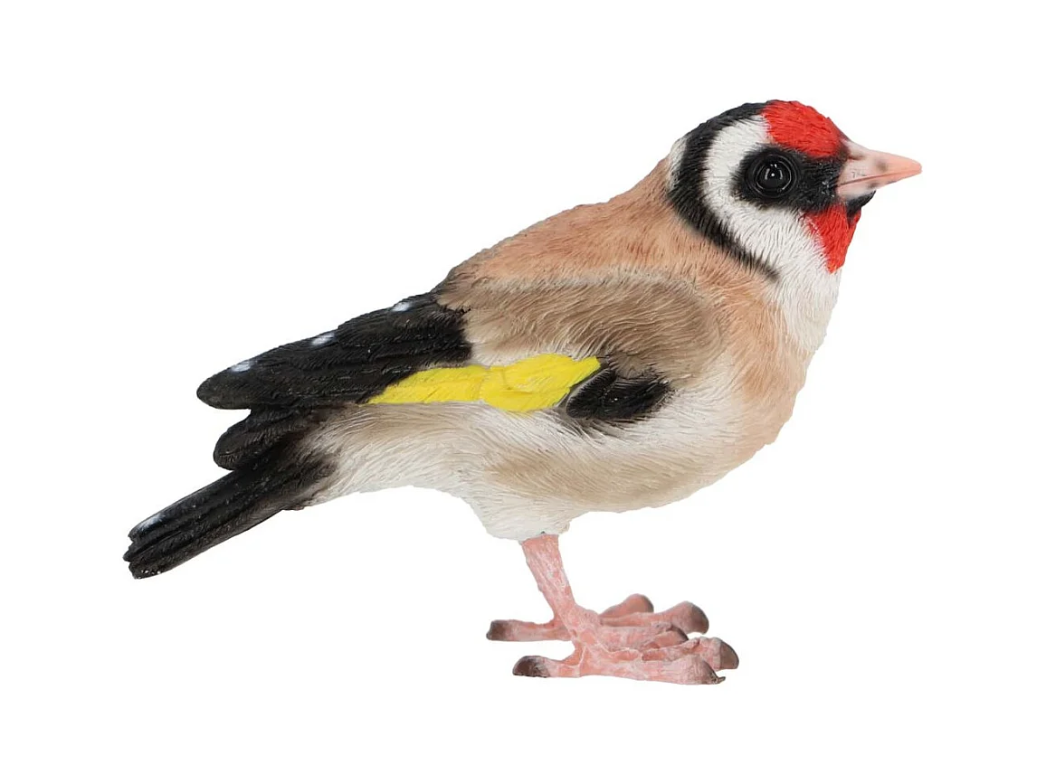 Oiseau décoratif extérieur en polyrésine Chardonneret