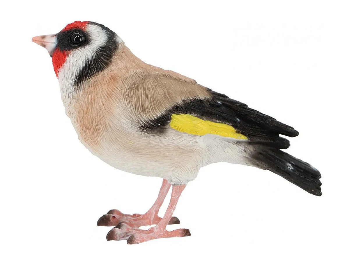 Oiseau décoratif extérieur en polyrésine Chardonneret