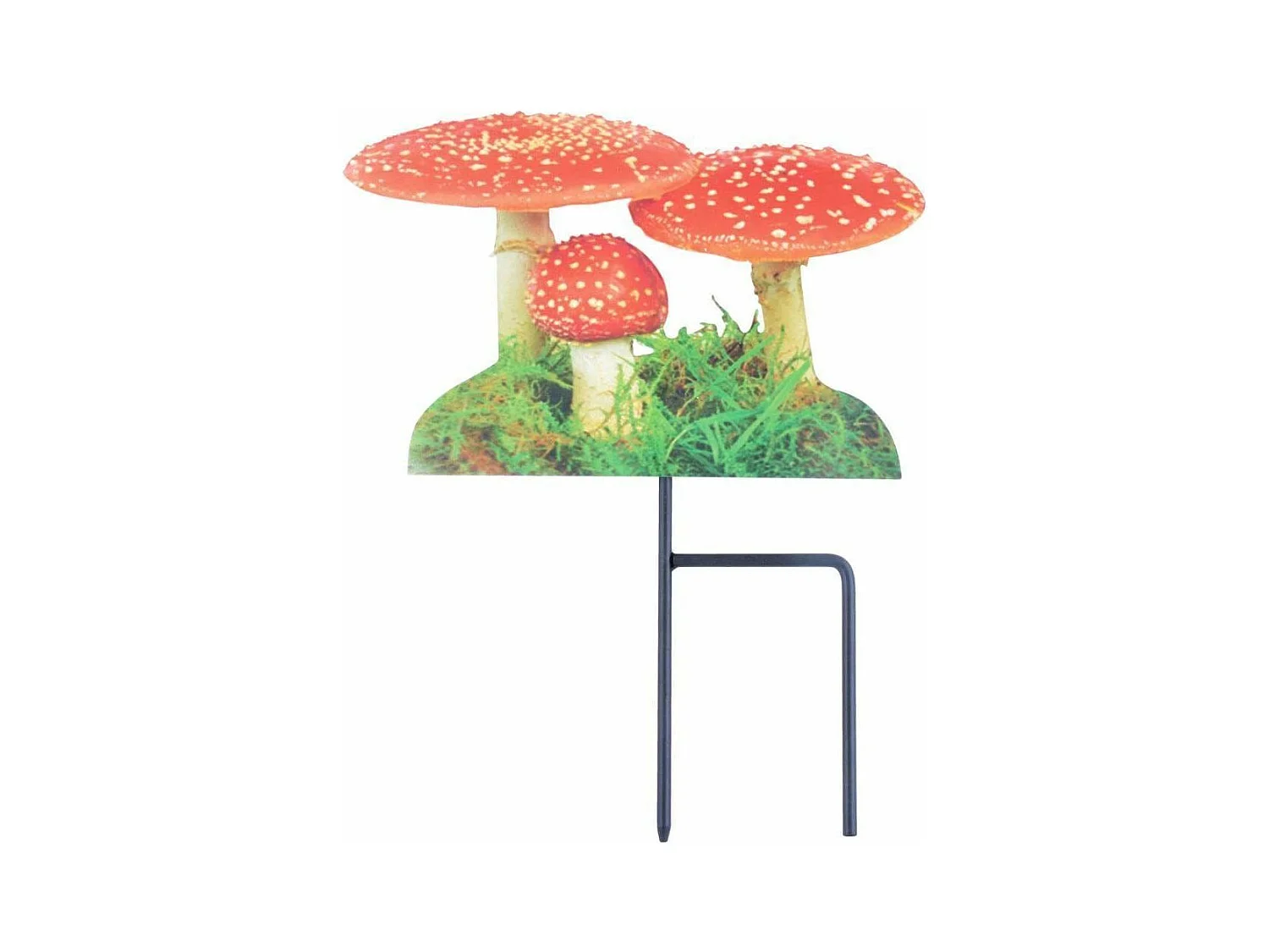 Pique de jardin motif Amanite tue-mouches Lot de 3
