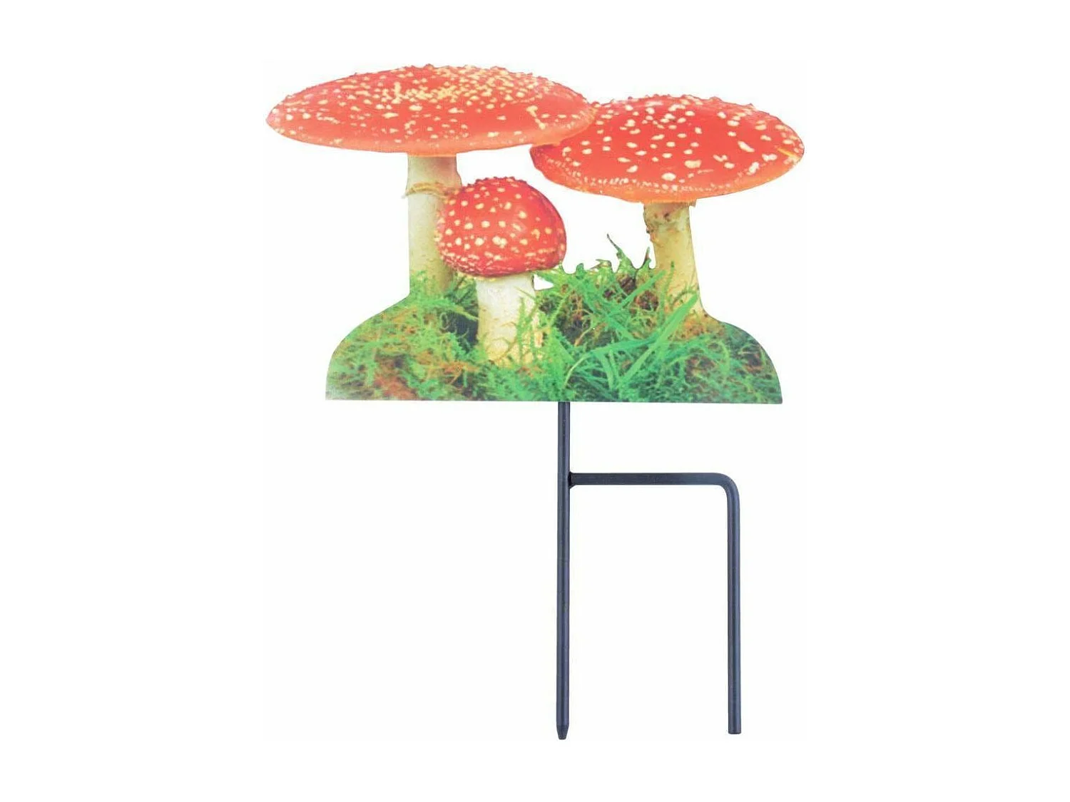 Pique de jardin motif Amanite tue-mouches Lot de 3