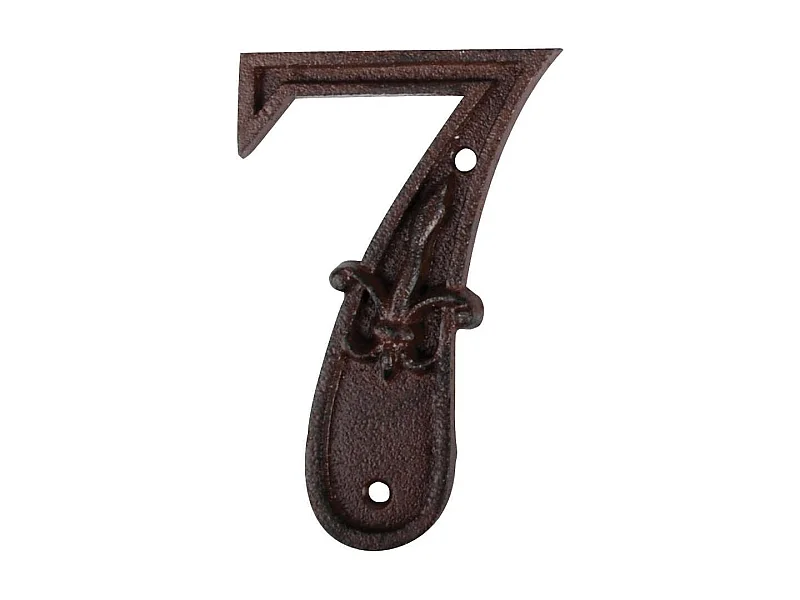 Numéro de maison en fonte Chiffre 7