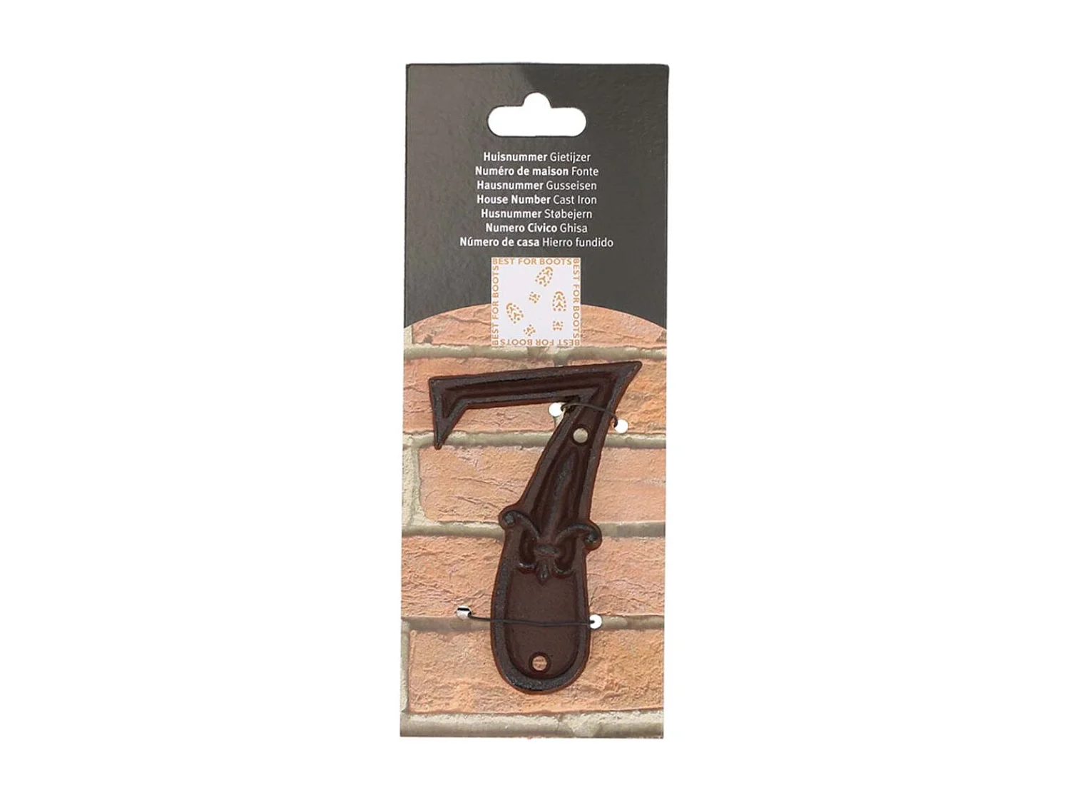 Numéro de maison en fonte Chiffre 7