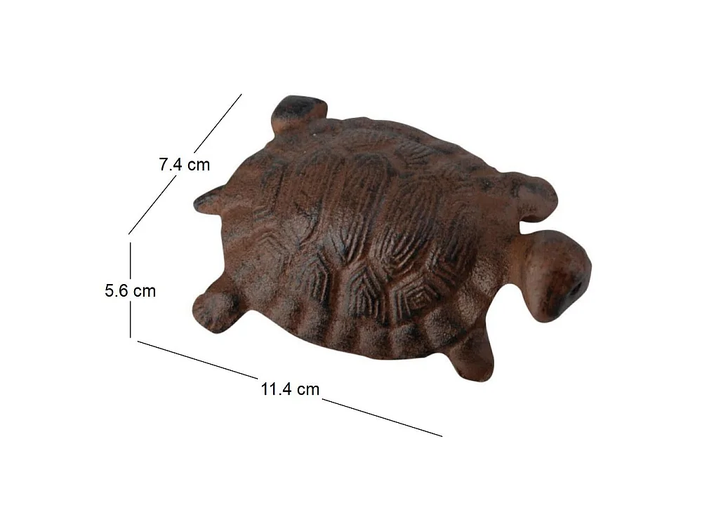 Tortue décorative en fonte 11,4 x 7,4 cm