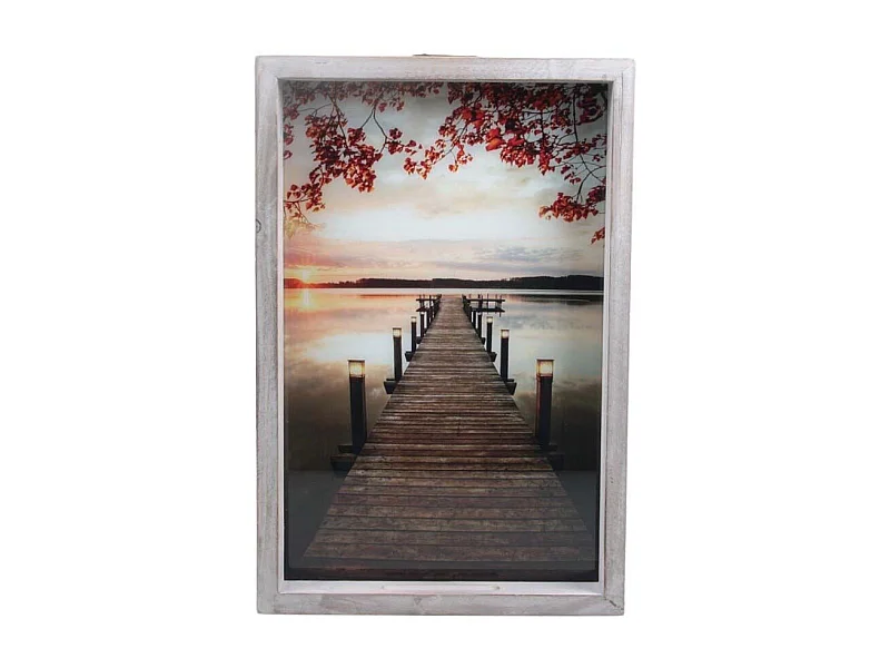 Peinture extérieure avec led Ponton 40 x 7 x 60 cm