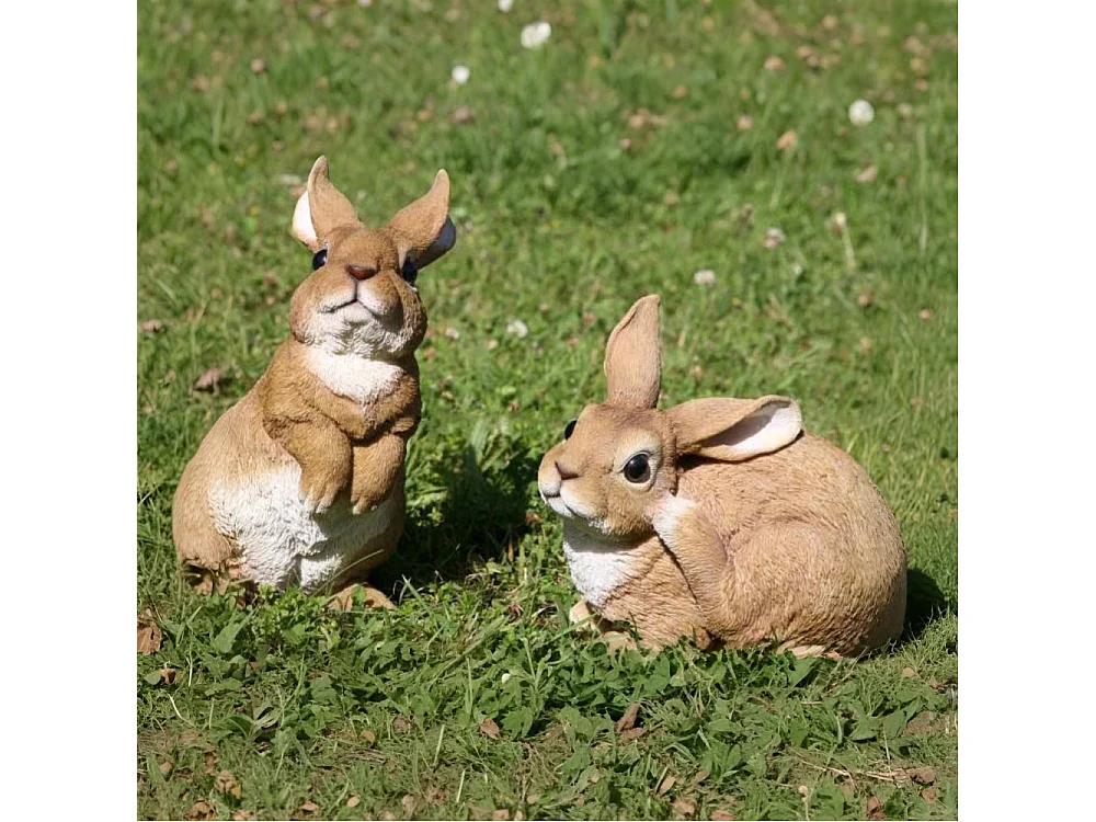 Lapin debout en résine 25.5 cm