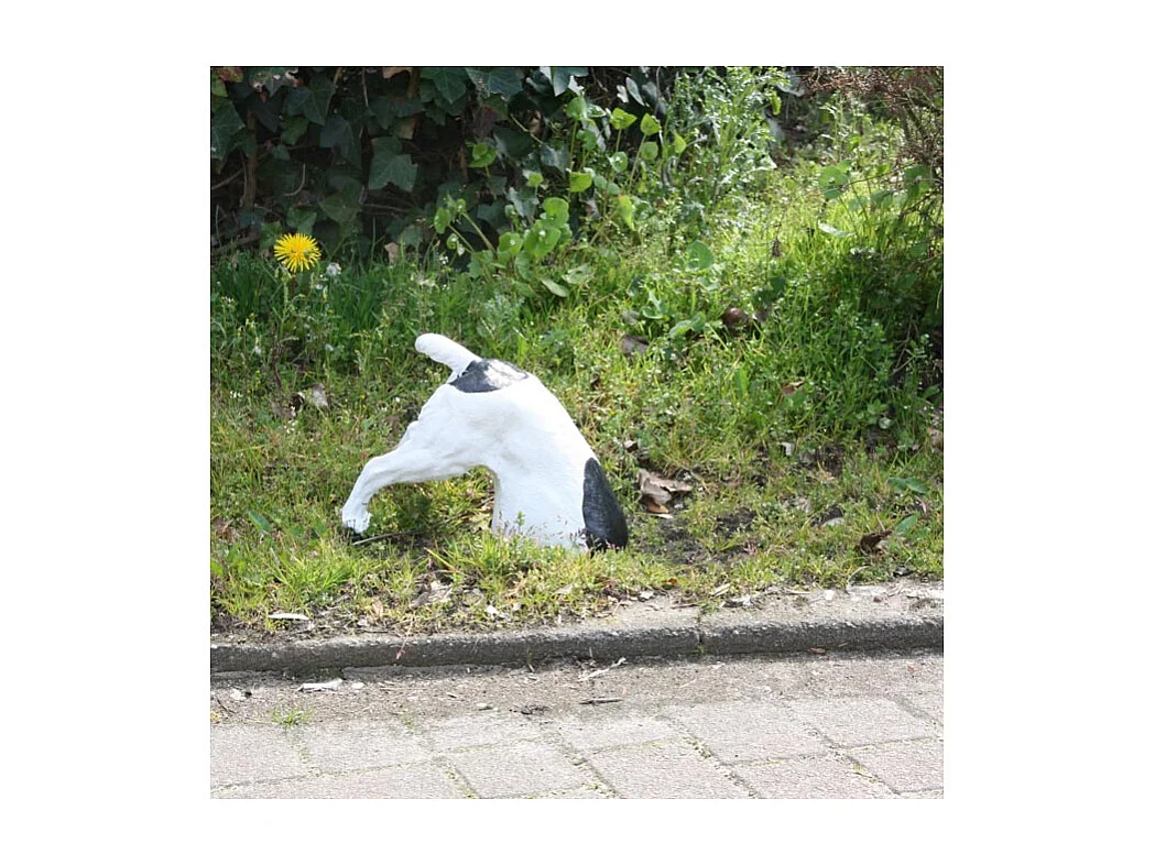 Chien fouillant en résine 30 x 15 x 25 cm