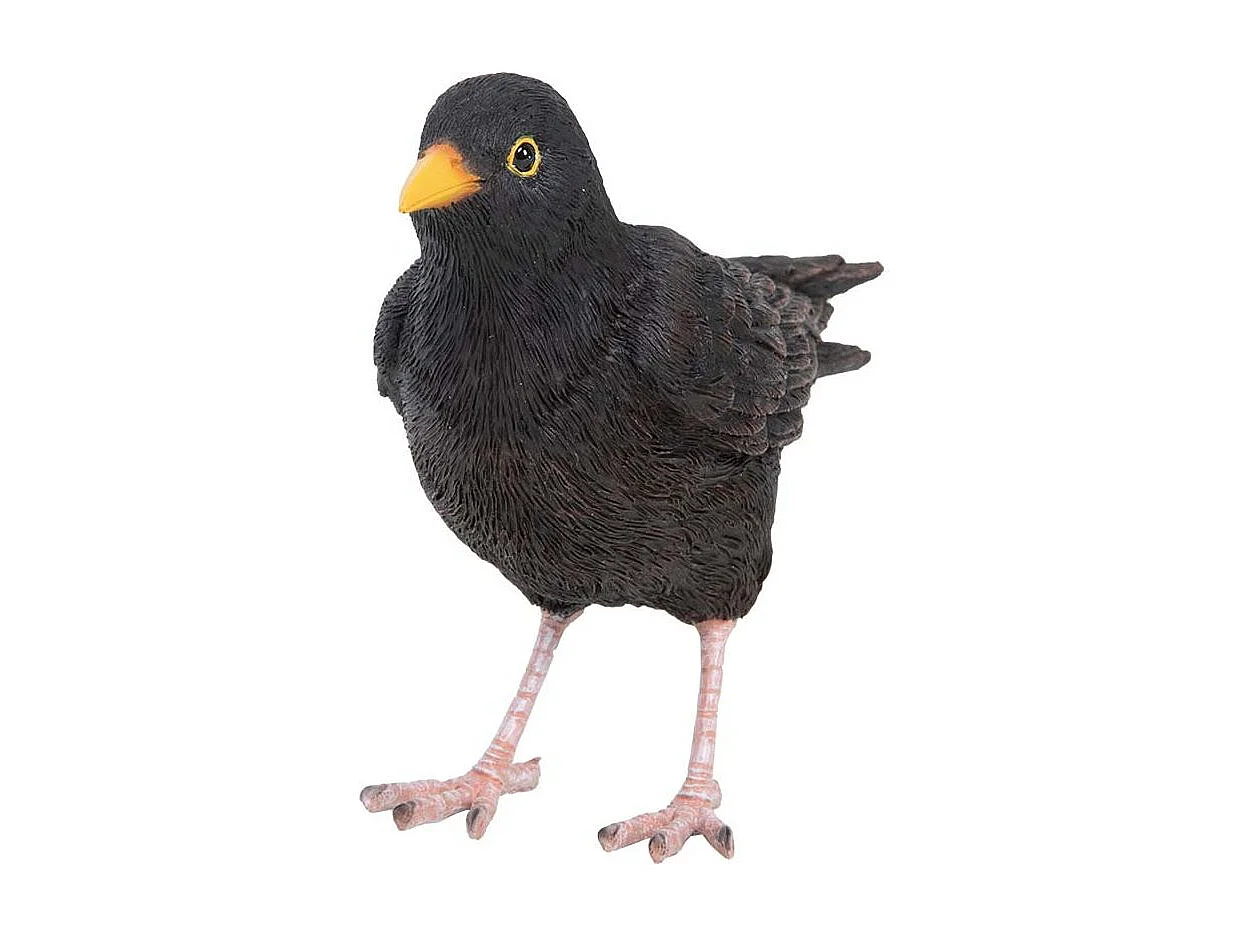 Oiseau décoratif extérieur en polyrésine Merle