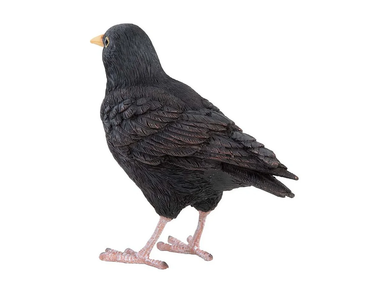 Oiseau décoratif extérieur en polyrésine Merle