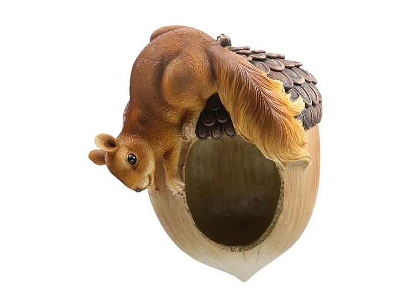 Décoration murale en résine Ecureuil avec gland Gland