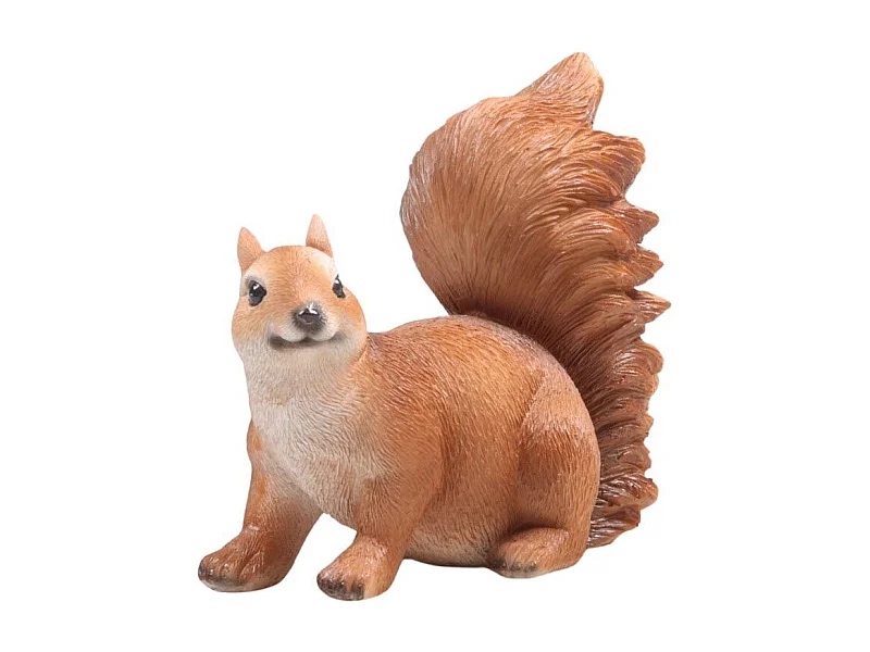 Ecureuil rigolo en résine 4 pattes