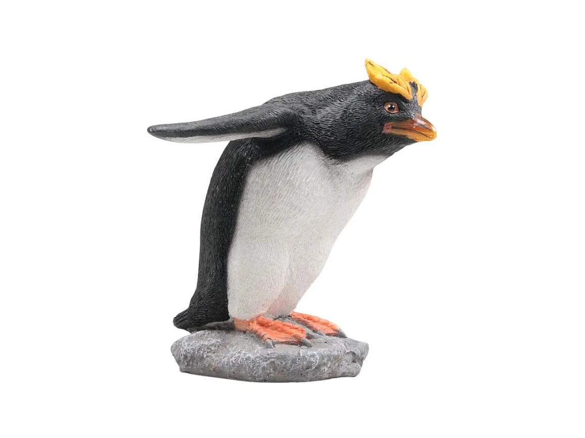 Pingouin huppé en résine Plonge