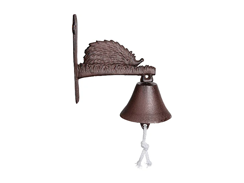 Gartenglocke Igel aus Gusseisen