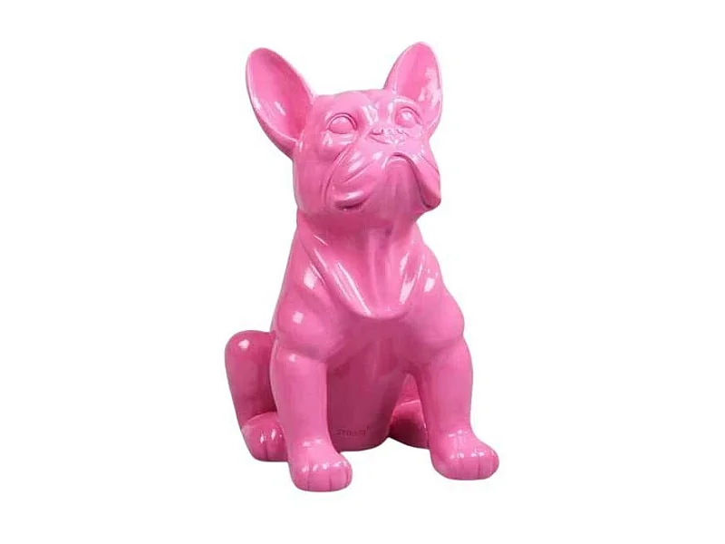 Chien bouledogue français coloré 37 x 25 x 22 cm