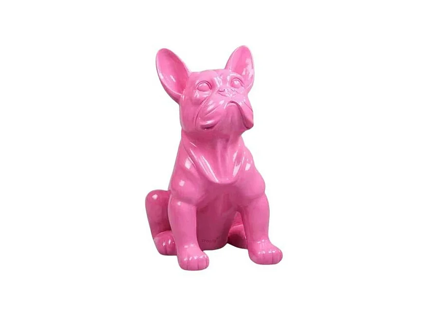 Chien bouledogue français coloré 37 x 25 x 22 cm