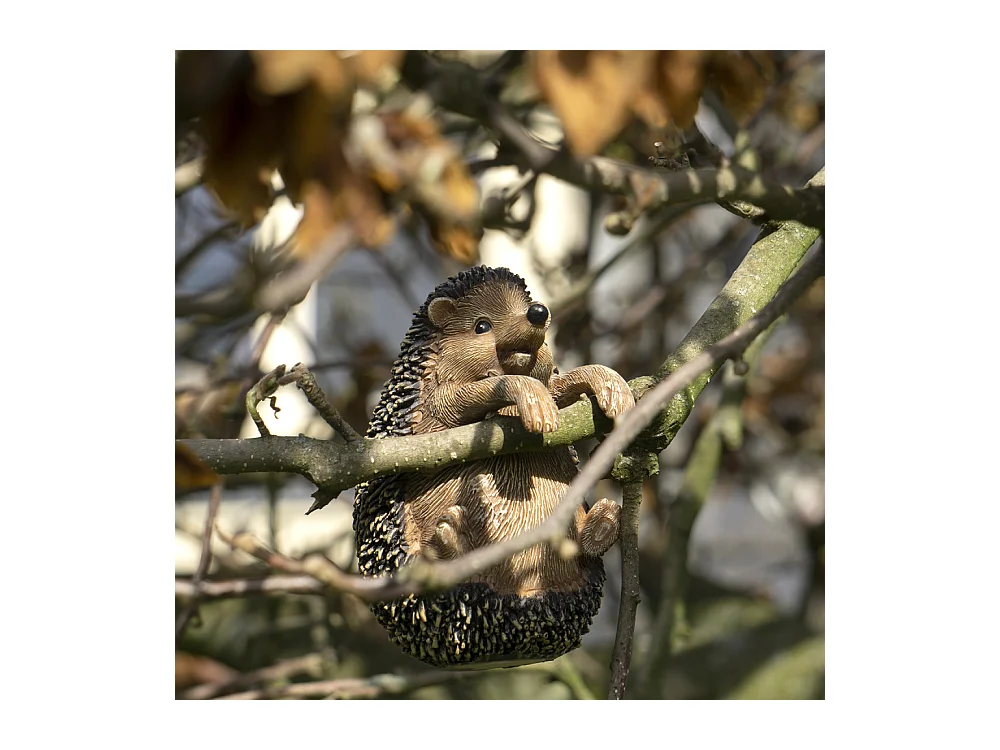 Hérisson en résine à suspendre 11 x 9 x 15 cm