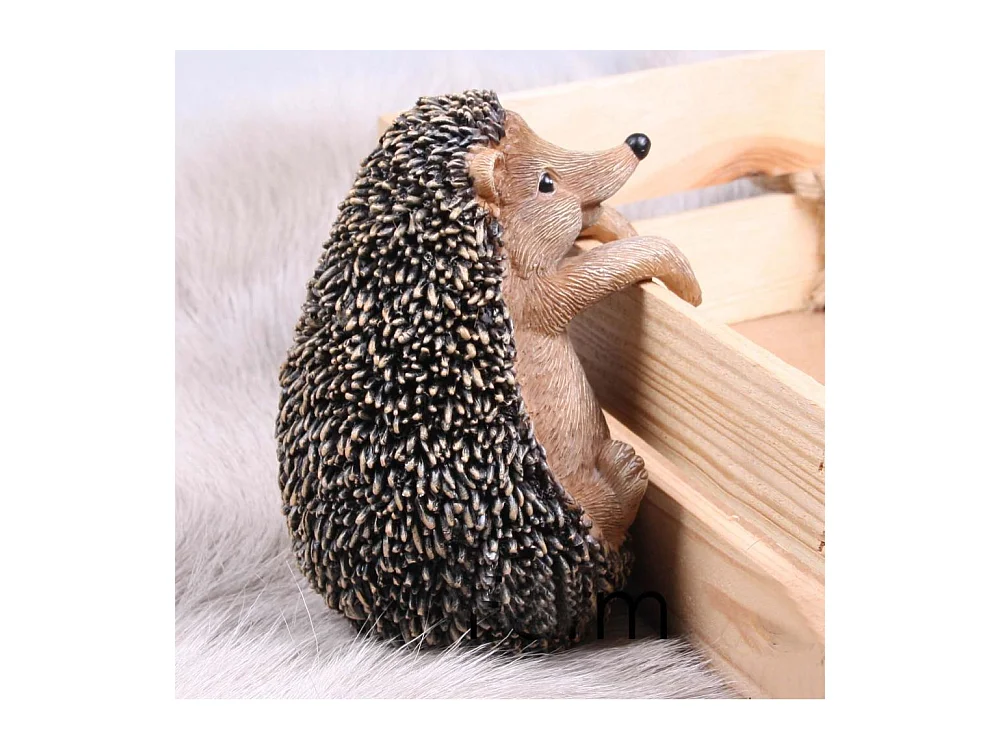 Hérisson en résine à suspendre 11 x 9 x 15 cm