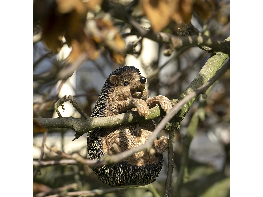 Hérisson en résine à suspendre 11 x 9 x 15 cm
