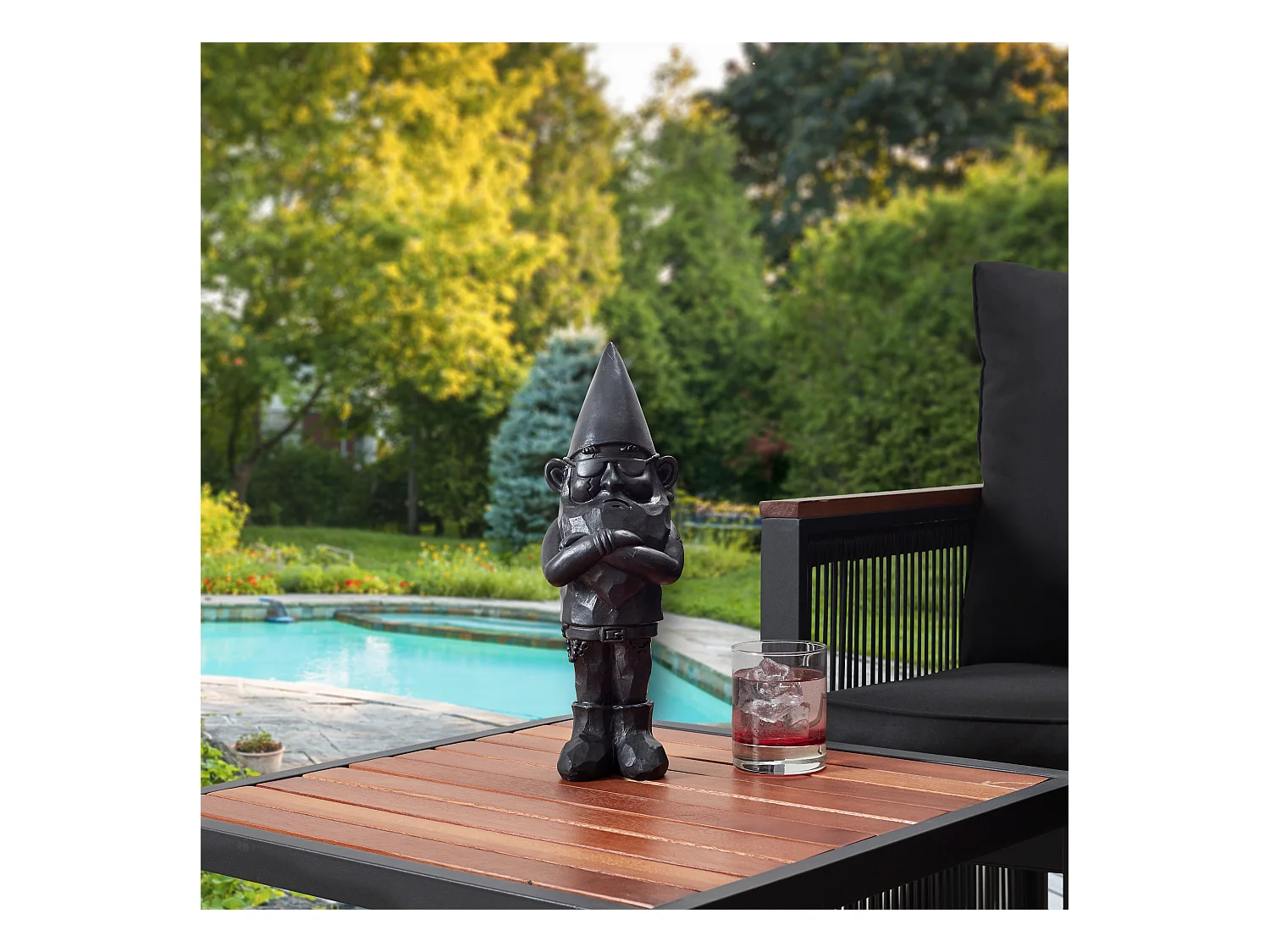 Sculpture Nano Bad Int Ext H33cm Noir