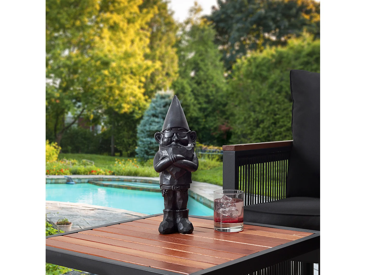 Sculpture Nano Bad Int Ext H33cm Noir