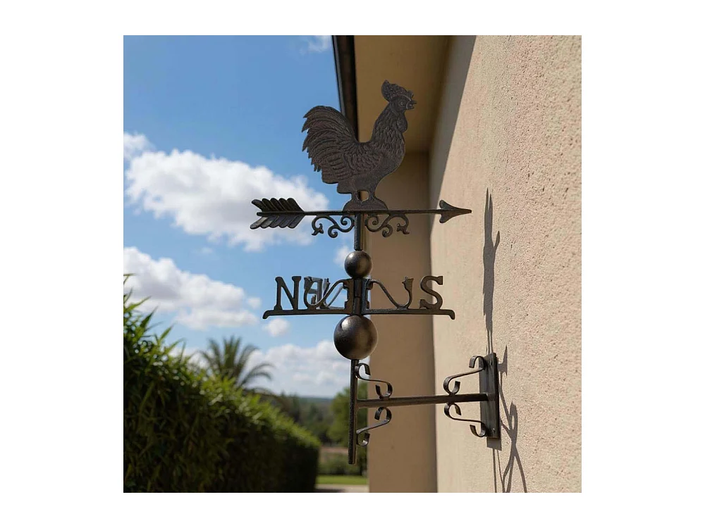 Girouette coq en fonte