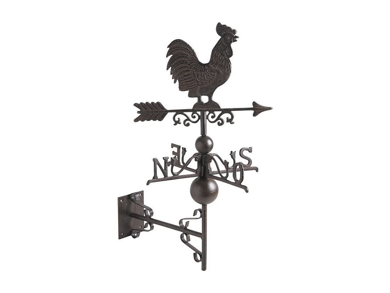 Veleta de gallo de hierro fundido