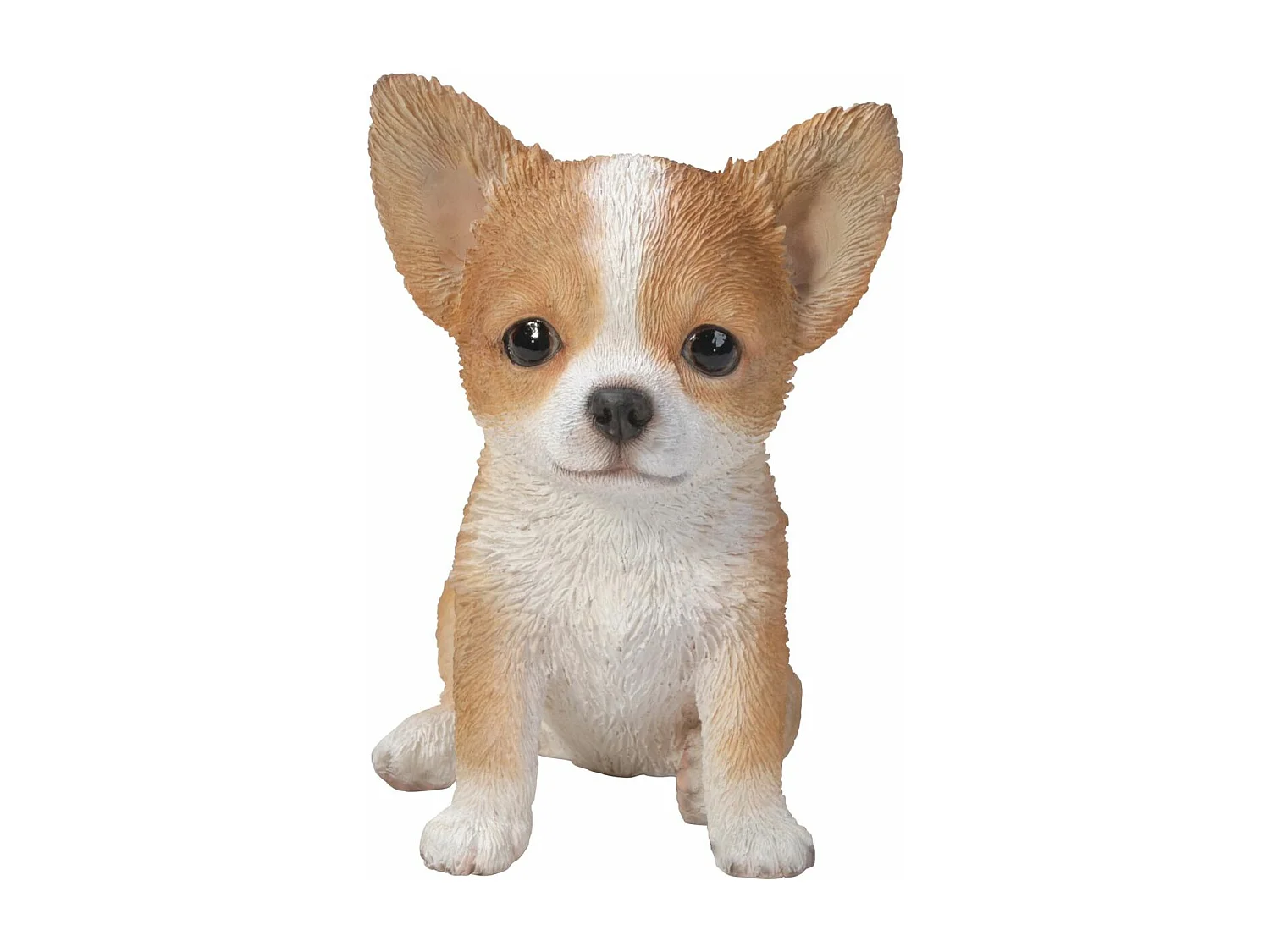 Cucciolo di chihuahua seduto in resina 16 cm