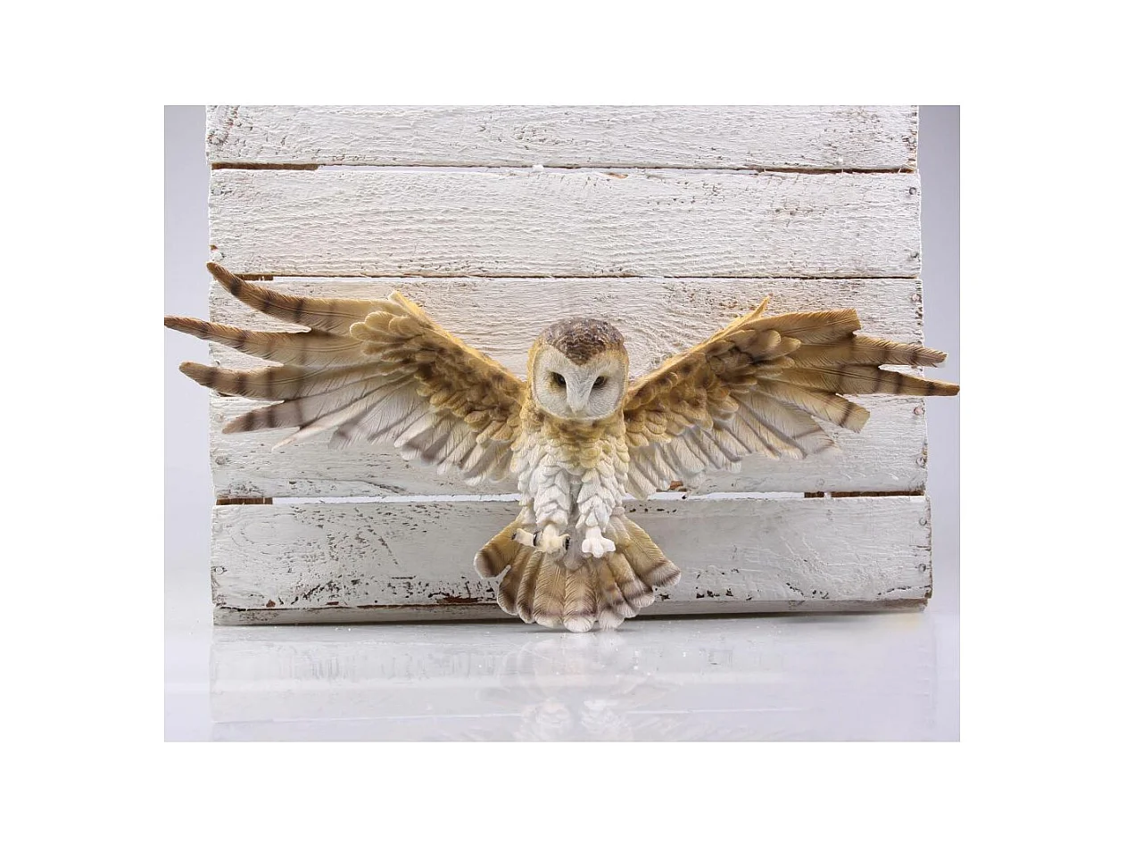 Patère chouette en résine 55 x 13 x 24 cm