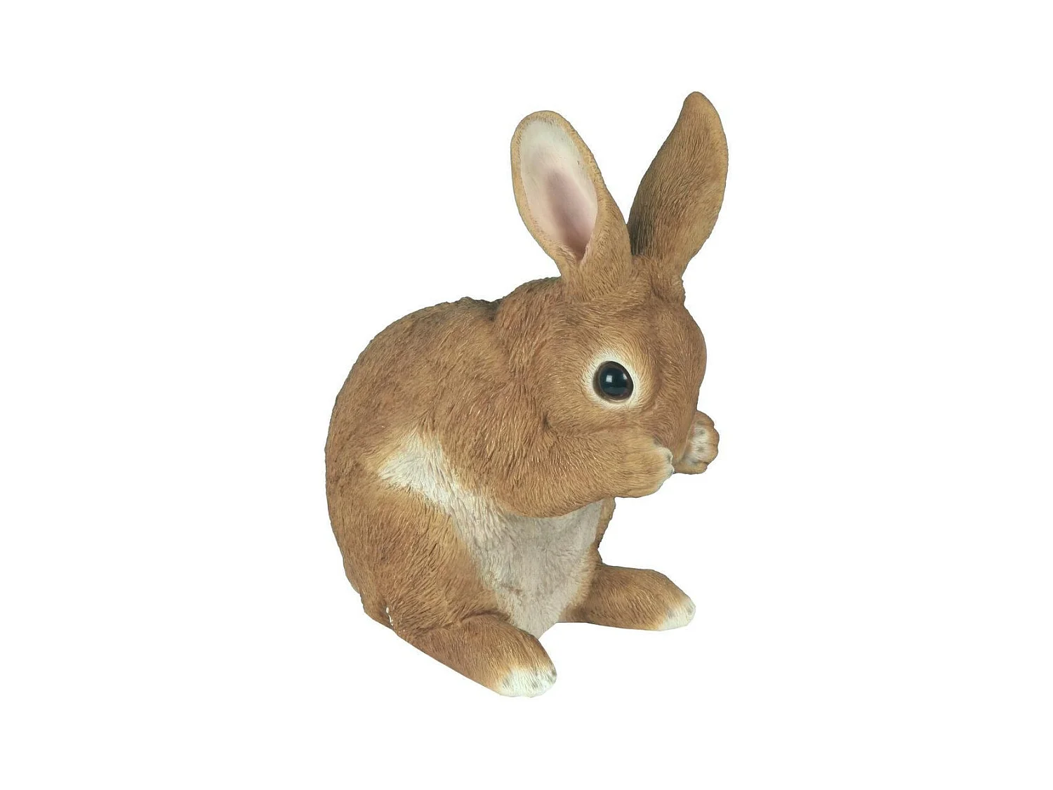 Lapin en résine pattes sur le museau