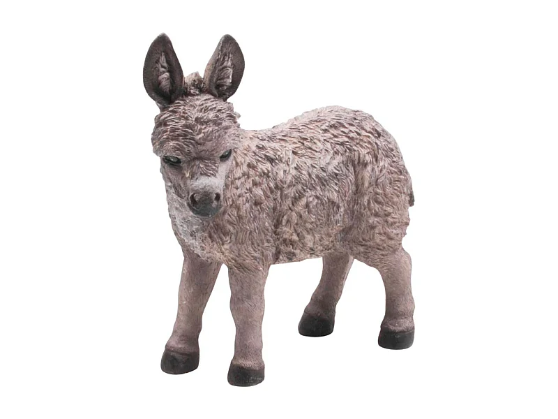 Petit ane décoratif en résine Debout