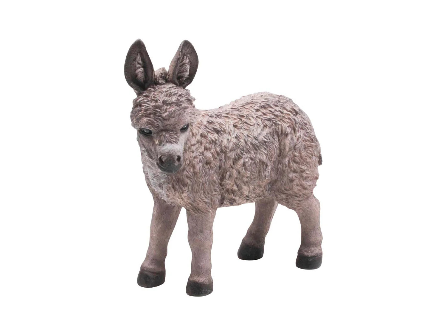 Petit ane décoratif en résine Debout