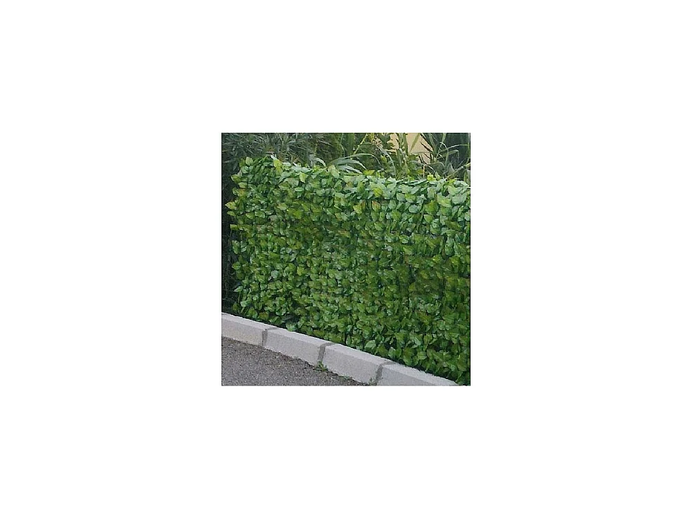 Haie artificielle feuilles de rosier en rouleau 1 x 3 m