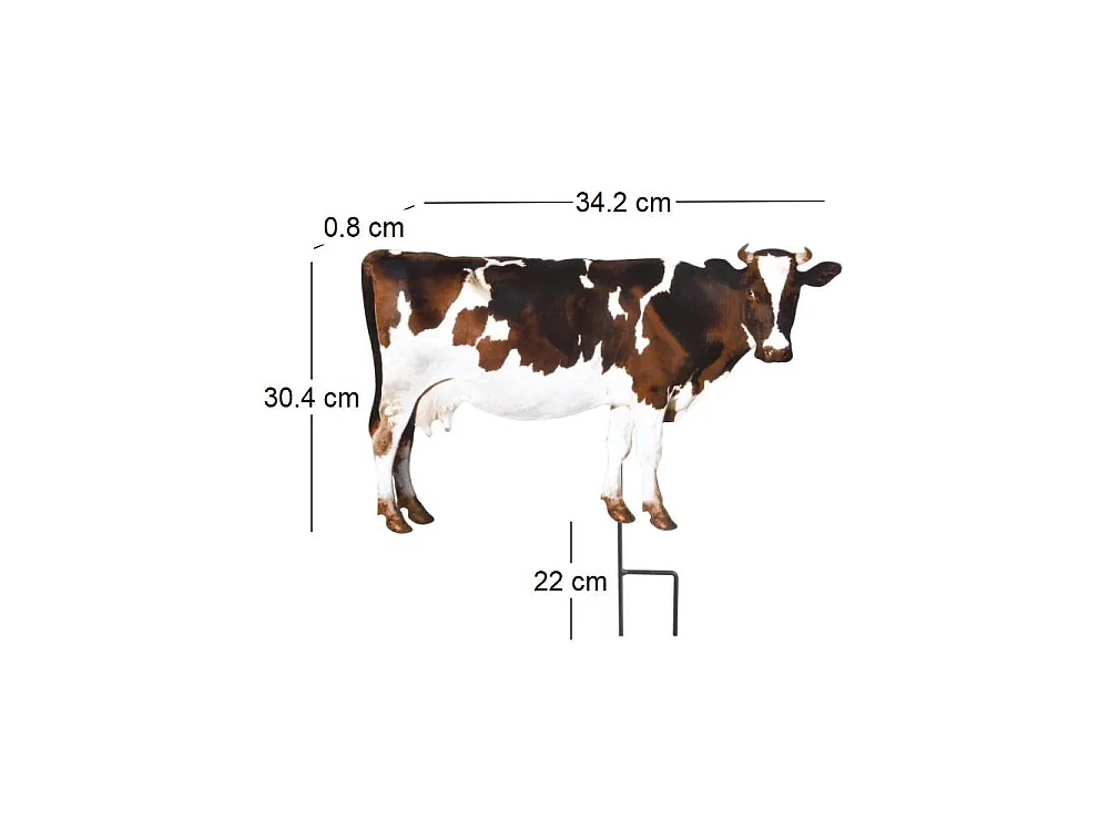 Animal de la ferme décoratif sur pic (Lot de 2)