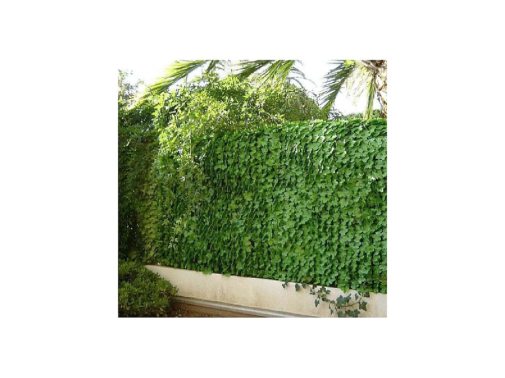 Seto artificial hojas de hiedra joven en rollo 1 x 3 m
