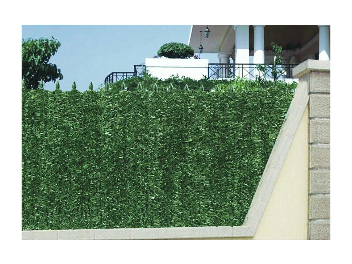 Haie artificielle 126 brins vert sapin en rouleau Ultra 1.5 x 3 m