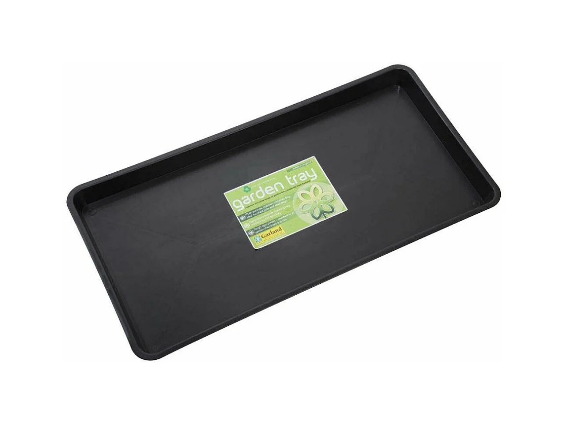 Plateau de jardin en polypropylène noir 79 x 40 x 5 cm