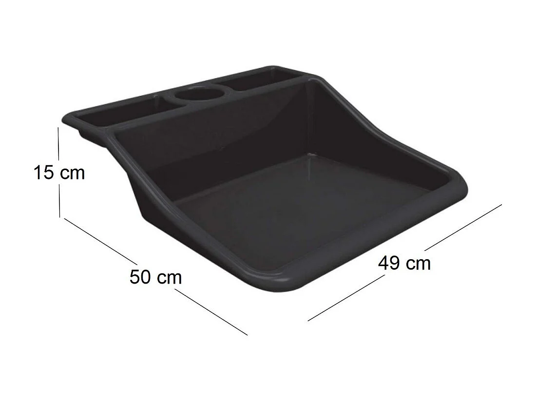 Plateau de jardinage en plastique avec rangement