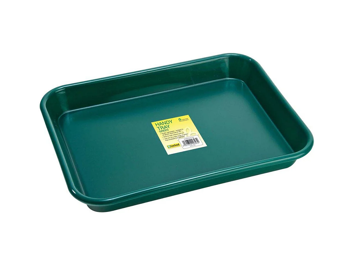 Plateau de jardin en polypropylène vert 41 x 31 x 4,5 cm