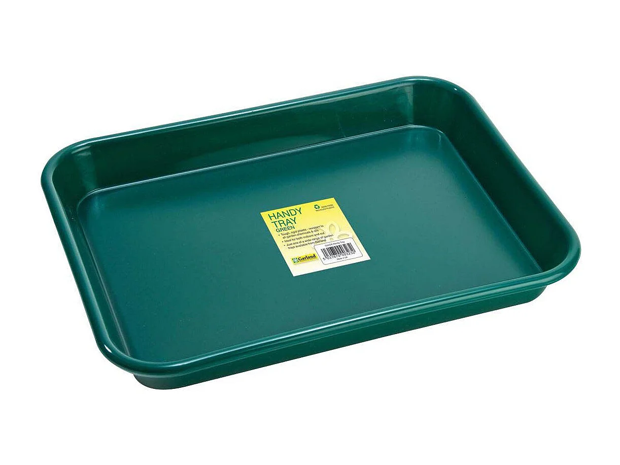 Plateau de jardin en polypropylène vert 41 x 31 x 4,5 cm