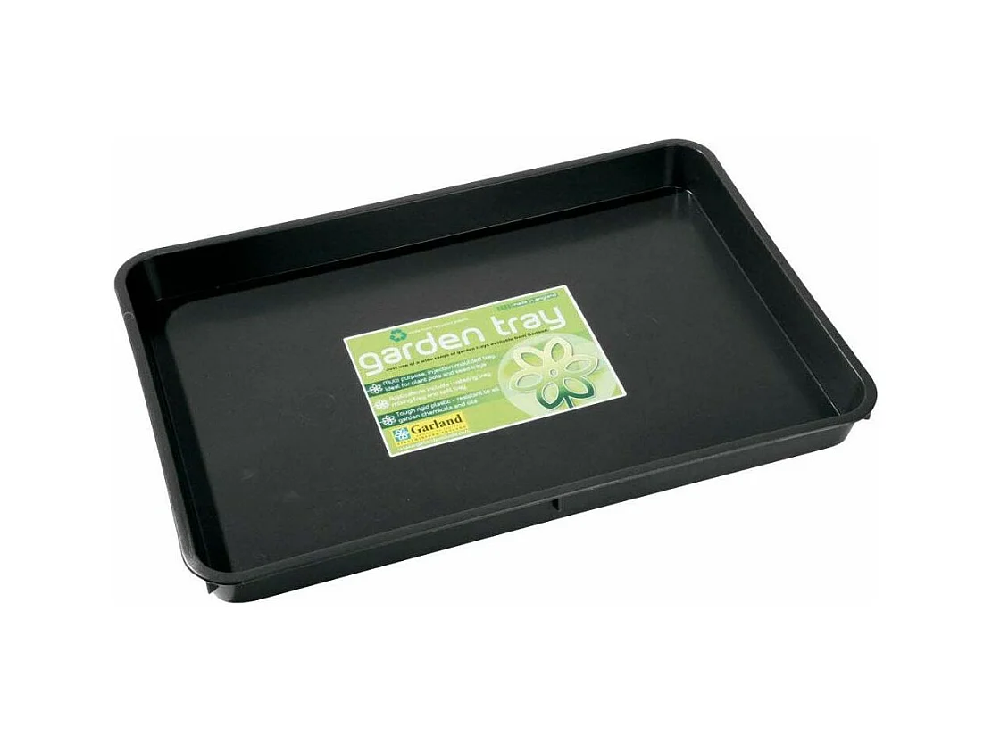 Plateau de jardin en polypropylène noir 57 x 39 x 5 cm
